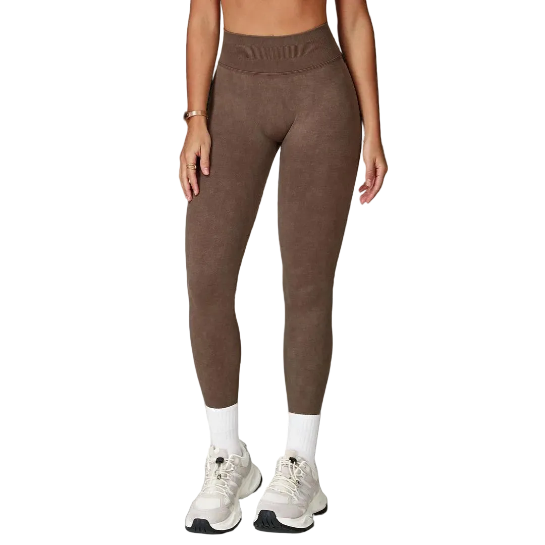 Seamless leggings Brown