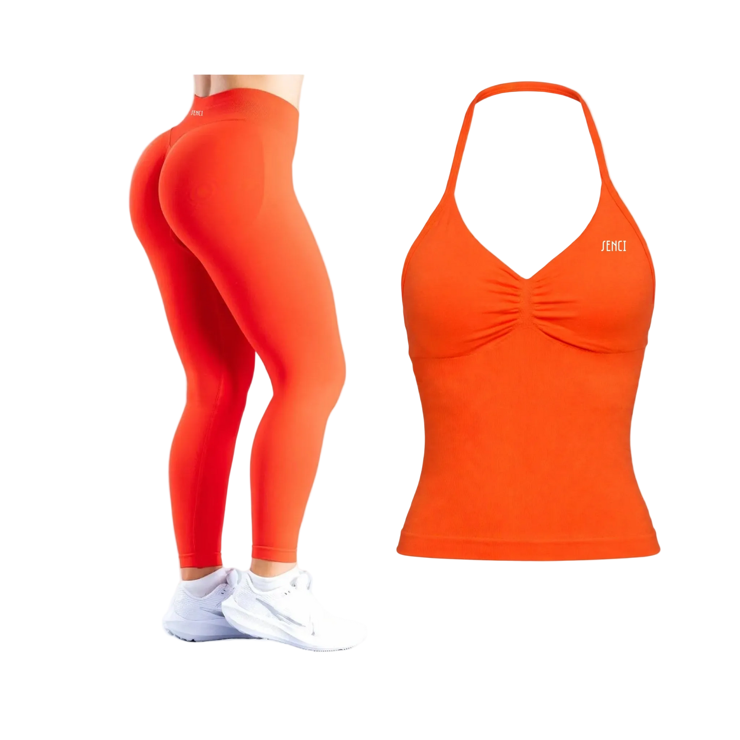 Seamless Set “halter” Orange