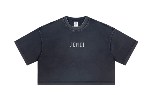 Crop Top charcoal grey